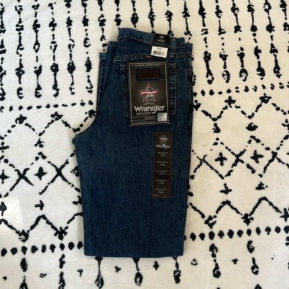 Wrangler Relaxed Fit PBR Jeans 32x36